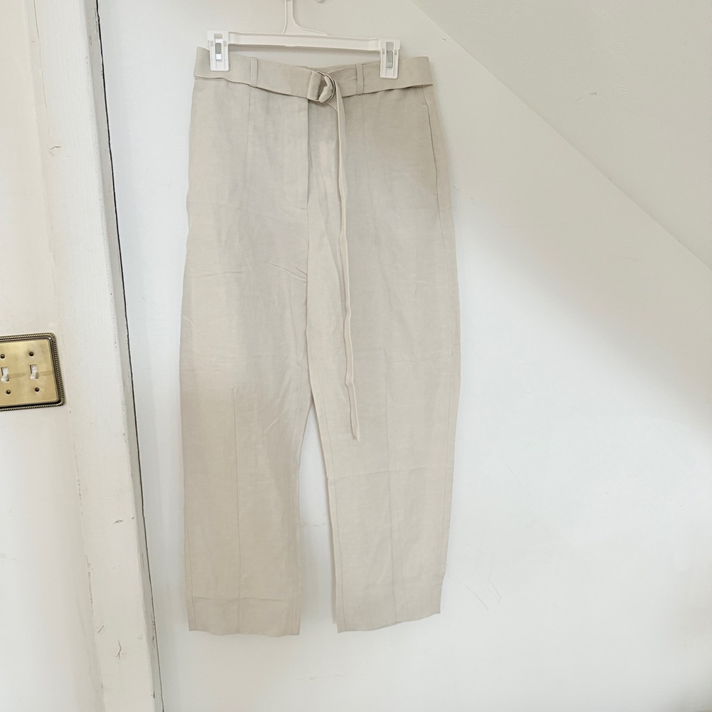 Banana Republic women’s barrel leg linen Pants - Picture 2 of 10